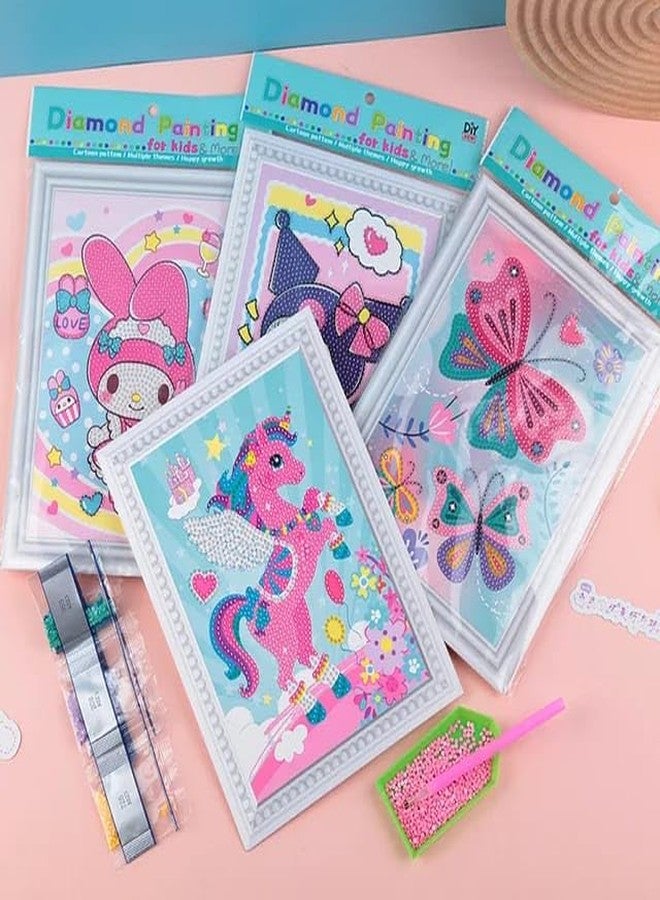 Tera13 TERA 13 Cartoon Diamond Painting Kits for Kids, Arts and Crafts for Girls (8 pcs) Birthday Retun Gifts Diamond Painting Kits, DIY Diamond Jigsaw Craft Kits for Kids Art and Craft Kit for Girls - Image 5